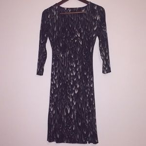 Wrap dress, patterned